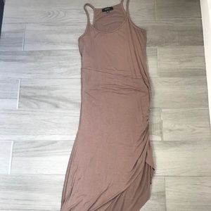 Nude Assymetrical dress🍮